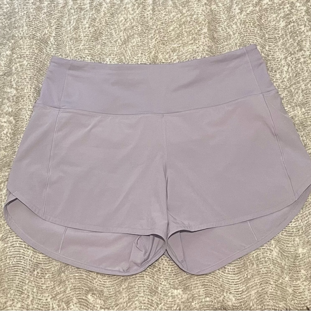 Lululemon speed up high-rise lined shorts, size 10